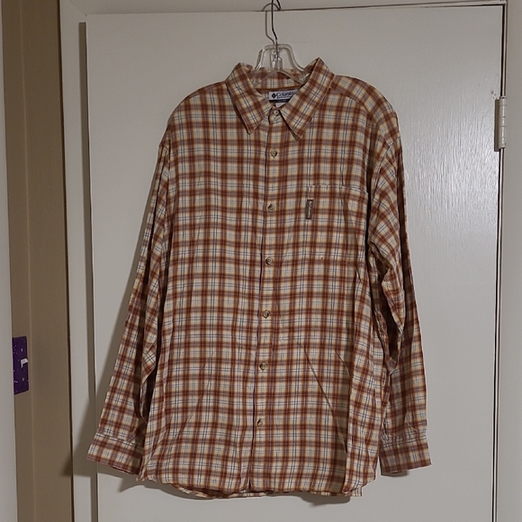 Vintage Columbia Sportswear Men's XLarge Long Sleeve Button Down Plaid Shirt - Picture 1 of 8